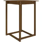 vidaXL Baaripöytä hunajanruskea 80x80x110 cm täysi mänty