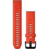 Garmin QuickFit 20 mm tulenpunainen/grafiitinharmaa silikoniranneke 010-13279-04