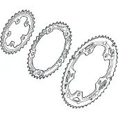Shimano Sora terä ø 74 mm 30T musta