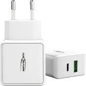 Ansmann HC218PD 1x USB-A 1x USB-C 3 A charger (1001-0111)