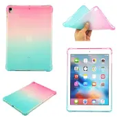 SKALO iPad 10.2 Gradient TPU Suojakuori - Pinkki-Turkoosi