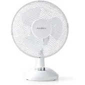 Nedis Pöytätuuletin, Ø 23 cm, Oskillaatio, valkoinen