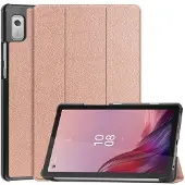 SKALO Lenovo Tab M9 Trifold Suojakotelo - Ruusukulta