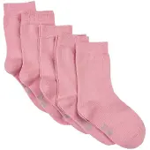 Minymo Ankle Sock -Solid (5-Pack) - Pink - 31-34