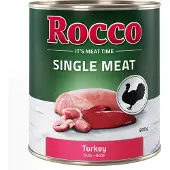 Rocco 24x800g Single Meat kalkkuna koiran märkäruoka