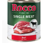 Rocco 6x800g Single Meat nauta koiran märkäruoka