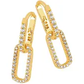 Lykken Casuals kullatut carabiner ovaalit korvakorut