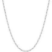 Lykken Basics hopeinen boyfriend kaulaketju 2,8 mm 55 cm
