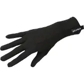 Aclima LightWool Liner Gloves Jet Black Retkeilykäsineet L/9