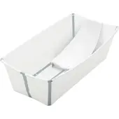 Stokke Flexi Bath XL Bundle kylpyamme ja kylvetystuki White, sis. amme ja kylvetystuki