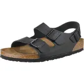 Birkenstock Milano Natural Leather Regular Black Sandaalit 37