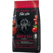 Fitmin 12kg Dog For Life naudanliha ja riisi koiranruoka