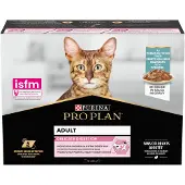 Purina Pro Plan - Cat Wet Delicate with Ocean Fish in Gravy Turquoise 85 g x 10 kpl - Kissat - Kissanruoka - Märkäruoka