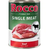 Rocco 12x400g Single Meat nauta koiran märkäruoka