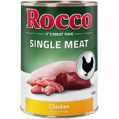 Rocco 6x400g Single Meat kana koiran märkäruoka