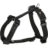 Trixie Premium H-harness S-M: 42-60 cm/15 mm Musta