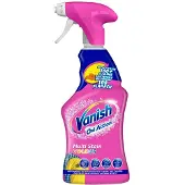 Vanish Oxi Action Pre-Treat koville tahroille Kankaan tahranpoistosuihke Tehokas yli 100 tahralle Kloorivalkaisuvapaa Formula Safe jokapivisille ka