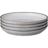 Denby DenbyLautaset White Coupe Studio Grey 21 cm, 4/pakk.HarmaaLeipälautaset- Homeroom