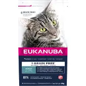 Eukanuba 3x2kg Adult Grain Free lohi kissan kuivaruoka
