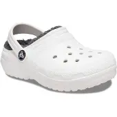 Crocs Classic Vuorelliset Pistokkaat, White/Grey, 29-30