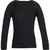 Icebreaker Kids' 200 Oasis Longsleeve Crewe Black Kerrasto yläosat 2
