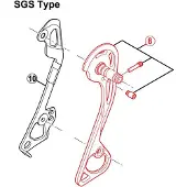 Shimano Ulkopuolinen levy M781 SGS takavaihtajalle