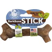 Pet Qwerks Nylon Stick BarkBone - Kest v t koiranlelut aggressiivisille pureskelijoille - Maap hkin voin maku - 15 cm