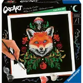 Ravensburger CreArt Pixie Cold: Fox -maalaussarja numeroiden mukaan aikuisille - 23511 - Maalaus- ja askartelutarvikkeita 12-vuotiaille ja sit v