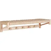 House Nordic Seinäkiinnitteinen hattu -hylly poppelista 78 x 31 cm