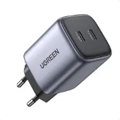 UGREEN Nexode Mini 45W Dual USB-C PD Wall Charger - Musta Verkkovirtalaturit