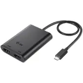 ITEC USB-C 3.1 Dual 4K HDMI -videosovitin, musta