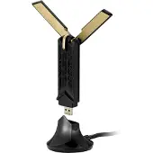 Asus USB-AX56, Dual-band AX1800 Wi-Fi 6 -sovitin, 802.11ax, USB-A, musta/kulta
