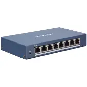 Hikvision DS-3E1508-EI, Smart Managed, 8 x GB RJ45 ports, sininen