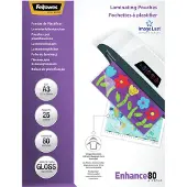 Fellowes LAMINATING POUCH 80MIC A3 25PK (5396403)