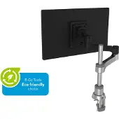 R-Go Tools Monitorarm R-Go Zepher, verstelbare enkele monitorarm, 100% circulair, tot 8 kg draagvermogen, zwart, Puristin, 8 kg, 61 cm (24"), 81,3 cm (RGOVLZE4SI)