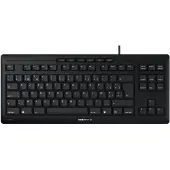 Cherry STREAM KEYBOARD TKL - Näppäimistö - Belgialainen - Musta