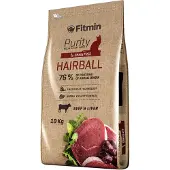 Fitmin 10kg Hairball Cat Purity kissan kuivaruoka laksatiivinen kuivaruoka kissalle
