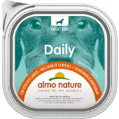 Almo Nature Säästöpakkaus: 18x300g Daily vasikka & porkkana koiran märkäruoka