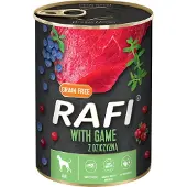 Rafi 24x400g Adult, hirvenlihaa sisältävä koiran märkäruoka