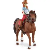 Schleich Horse Box Hannah & Cayennen kanssa