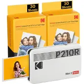Kodak Mini 2 Retro P210Rw60 kannettava pikavalokuvatulostin 2.1X3.4 valkoinen
