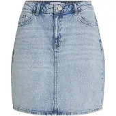 Vila Vikaja Hw Jaf Denim Skirt- Noos - Blue - 36