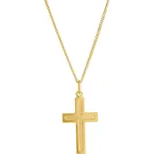 Top Gold hopeinen risti kullattu 5256781500