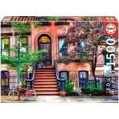 Educa Palapeli - 1500 Tiilet - Greenwich Village, New York - - OneSize - Palapeli