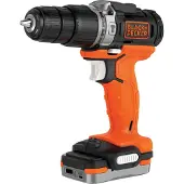 Black & Decker Pora/ruuvinväännin BDCHD12S1-XJ; 12 V; 1x1,5 Ah akku