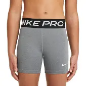 Nike Urheiluhousut 'Pro' meleerattu harmaa / musta / valkoinen