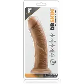 Dr Skin - Realistinen Dildo imukupilla 8" - Mocha