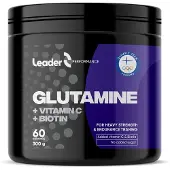 Leader Glutamine + Vitamin C + Biotin 300 g ravintolisä