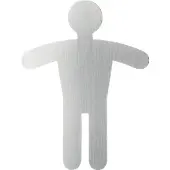 Durable Men's WC Symbol, 120 mm, 90 mm, Hopea (495123)