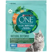 Purina One 4x650g Dual Nature Salmon & Spirulina -kissanruoka